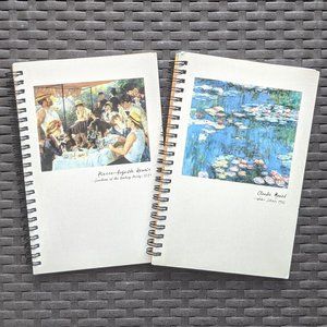 2 Spiral Bound Notebooks (Renior and Monet Covers)